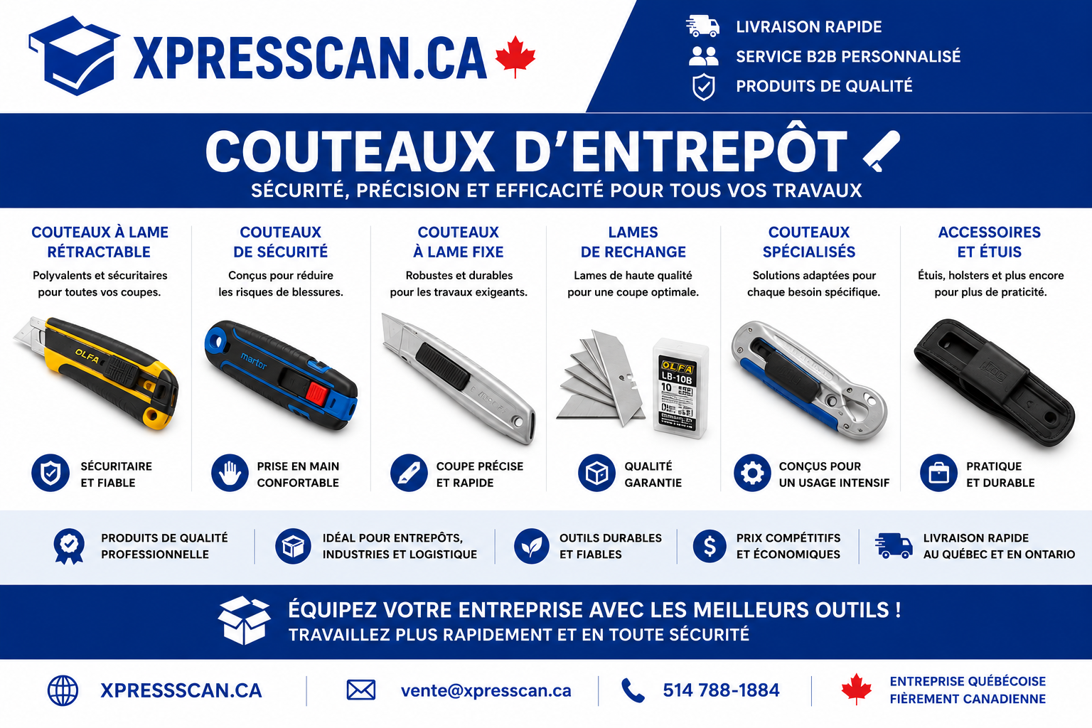 COUTEAUX D'ENTREPOT