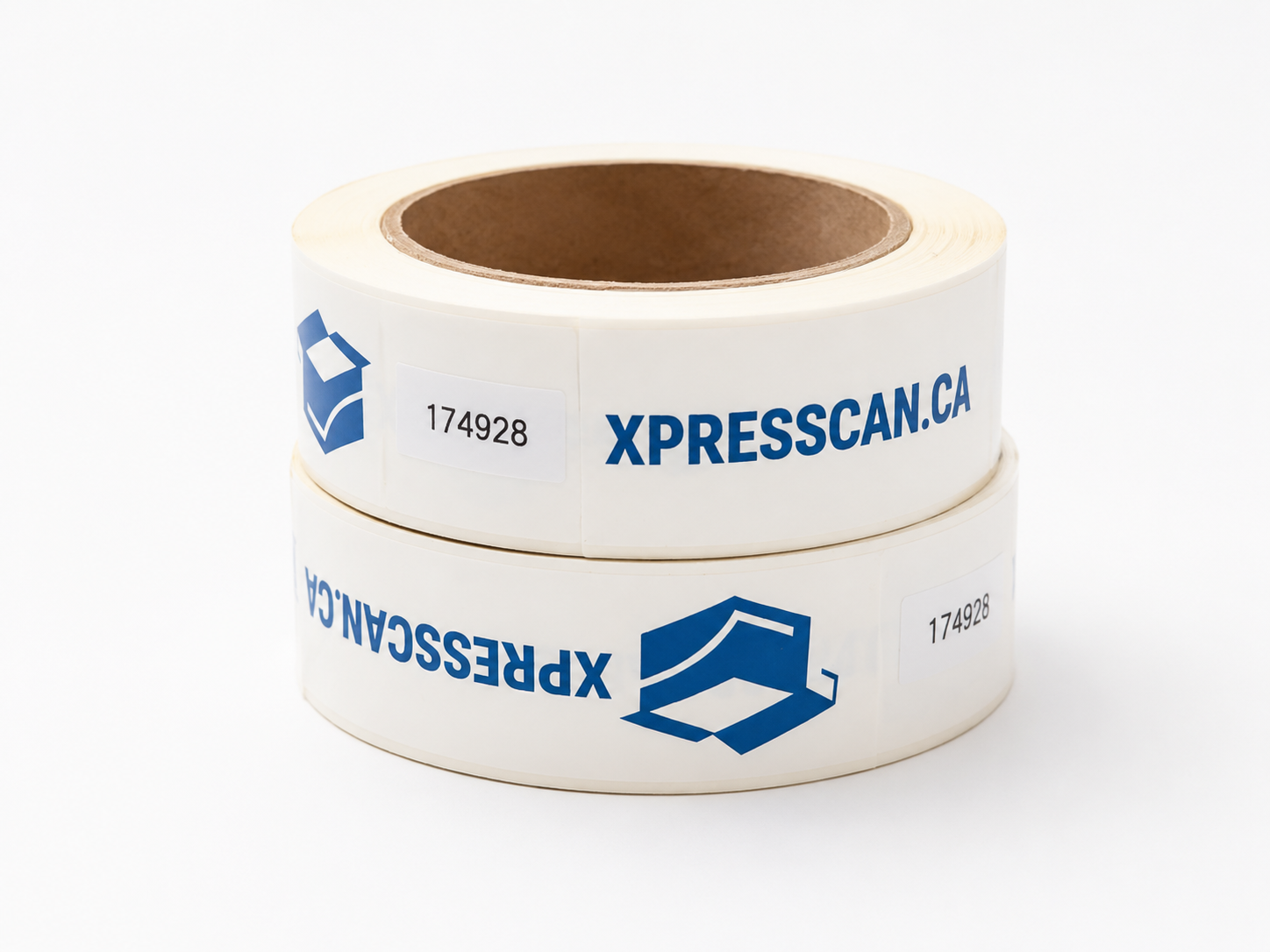 Étiquettes Gripper 1 1/4" x 6" – Rouleau de 250 | Xpresscan