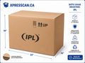 Boîte usagée imprimée IPL – 18 1/2 x 13 1/4 x 18 po