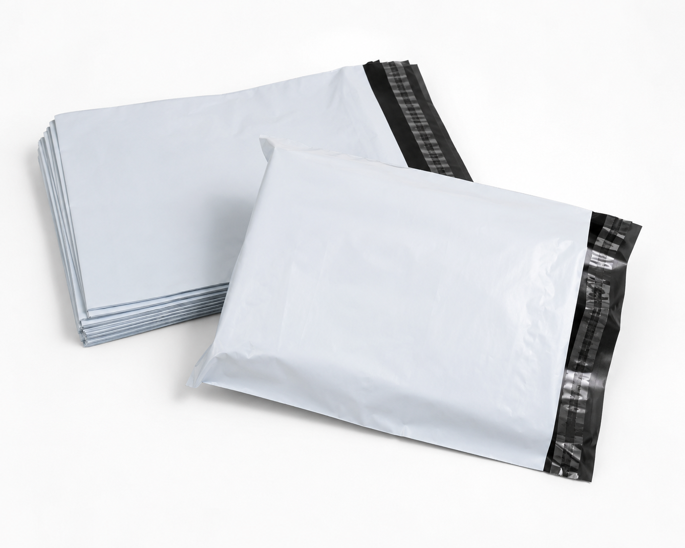 Enveloppe d'expédition en polyéthylène 2 mil – Poly Mailer blanc