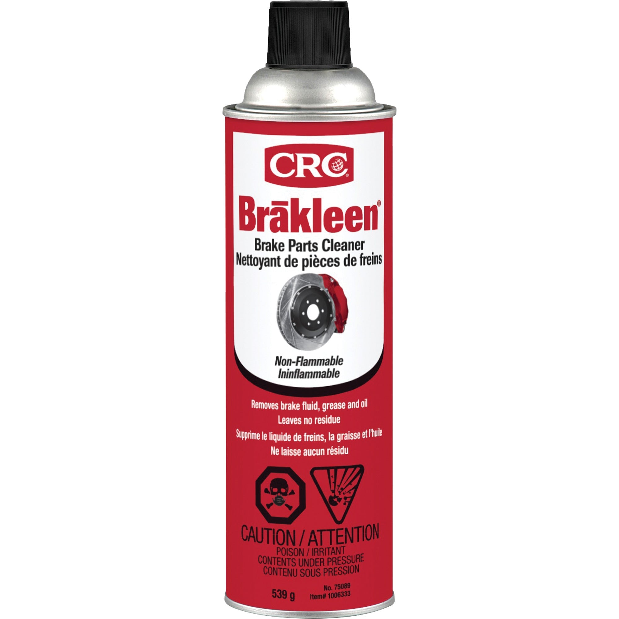 CRC Canada BrakleenMD – Nettoyant pour pièces de frein en canette aérosol