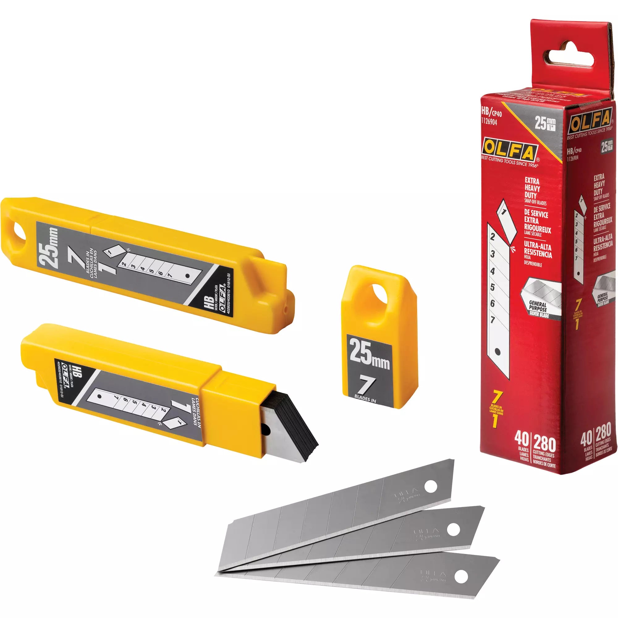 Lame de rechange OLFA – Style cassable Paquet de 40