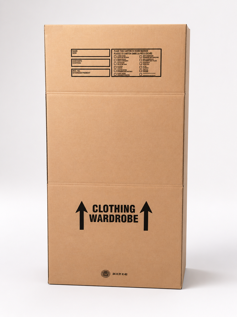BOITE NEUVE GARDE ROBE 24''X21''X42''