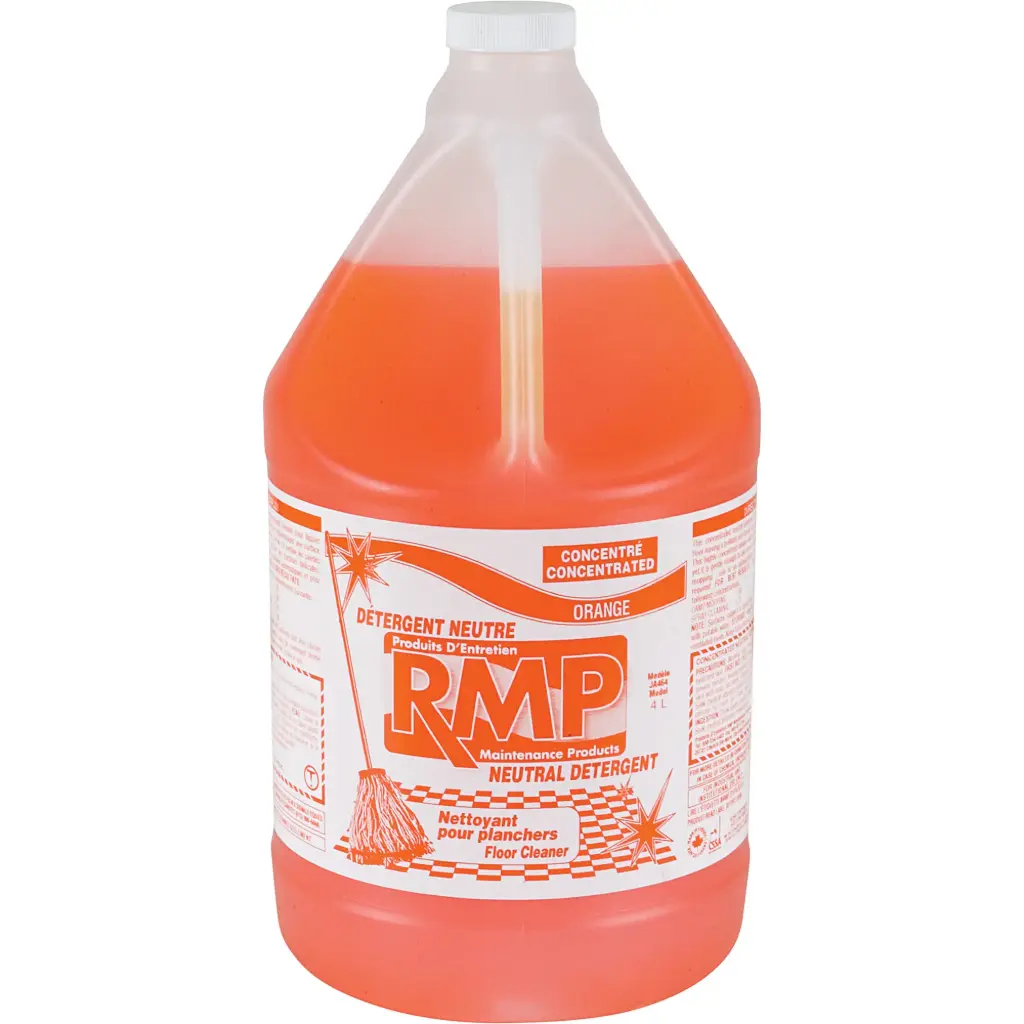 RMP NETTOYANT NEUTRE POUR PLANCHERS AU PARFUM D'ORANGE, 4 L, CRUCHE