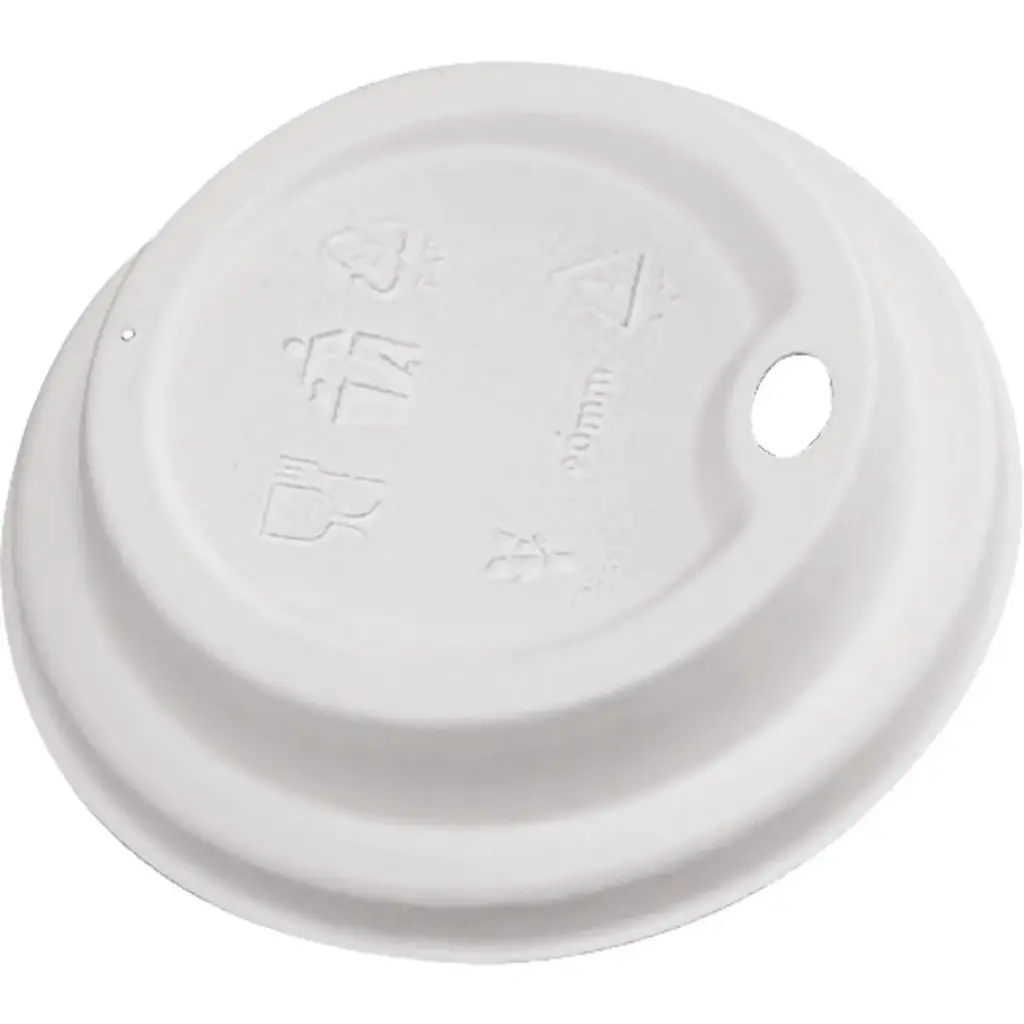 [JP933] CAFE COUVERCLES À BOIRE EN DÔME BLANC COMPOSTABLES CS 1000