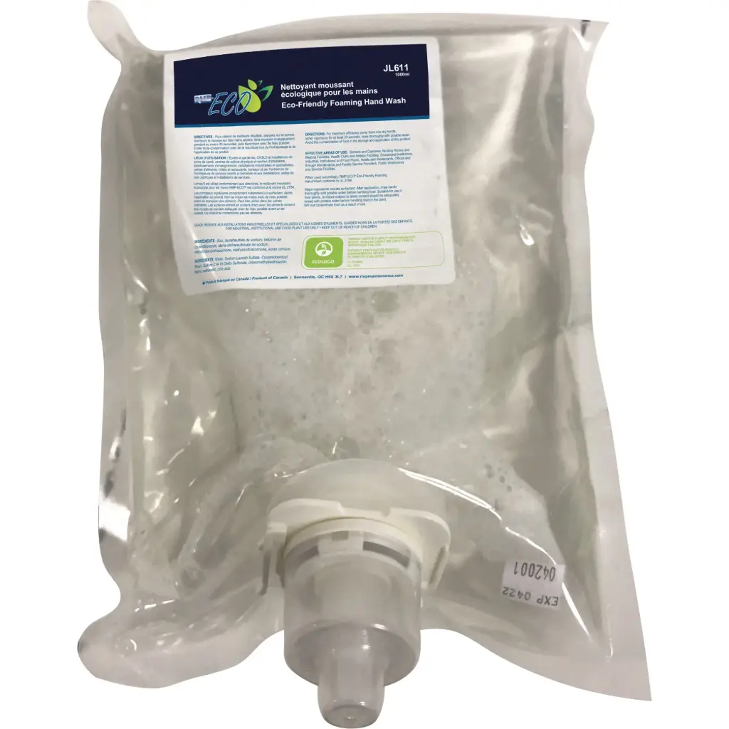 ECO-FRIENDLY FOAM HAND SOAP, 1 L, FRAGRANCE-FREE