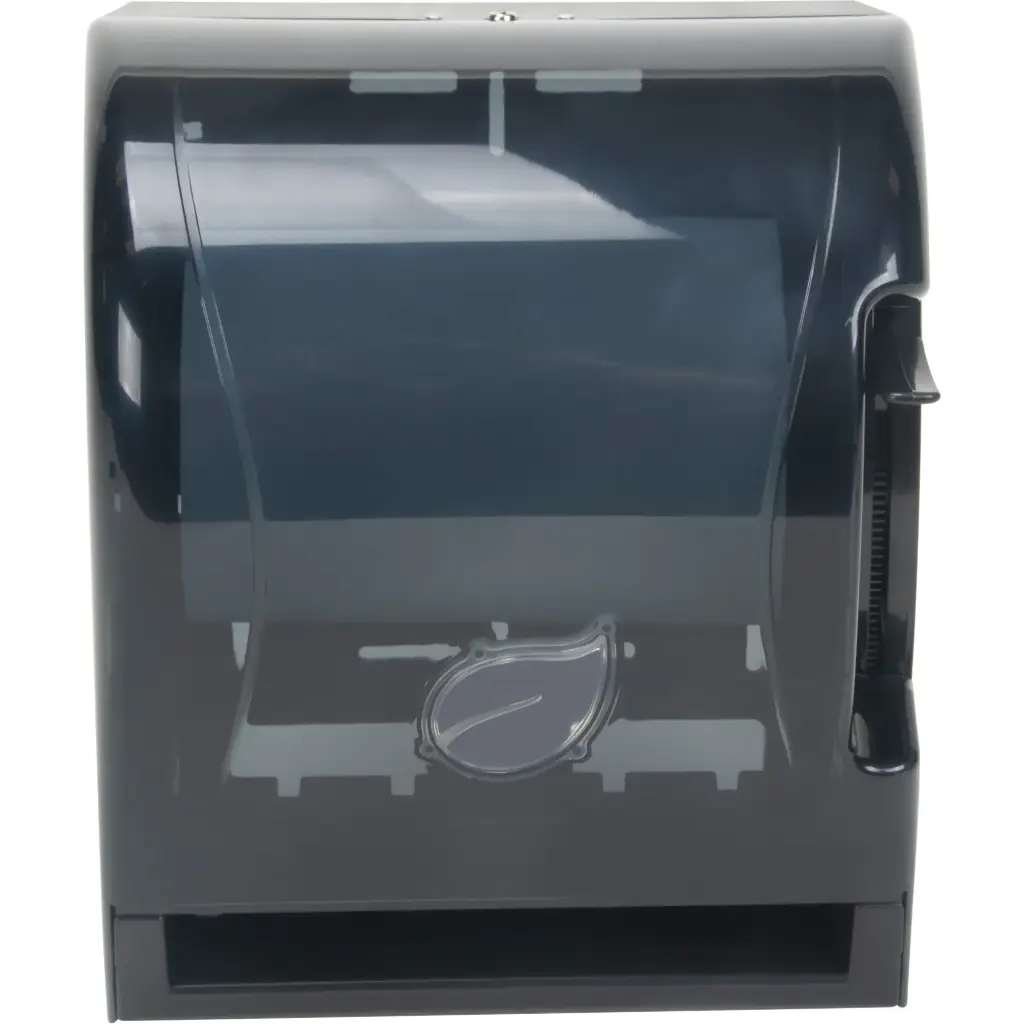 MANUAL PAPER TOWEL ROLL DISPENSER, 10.63” W X 9.84” D X 13.78” H