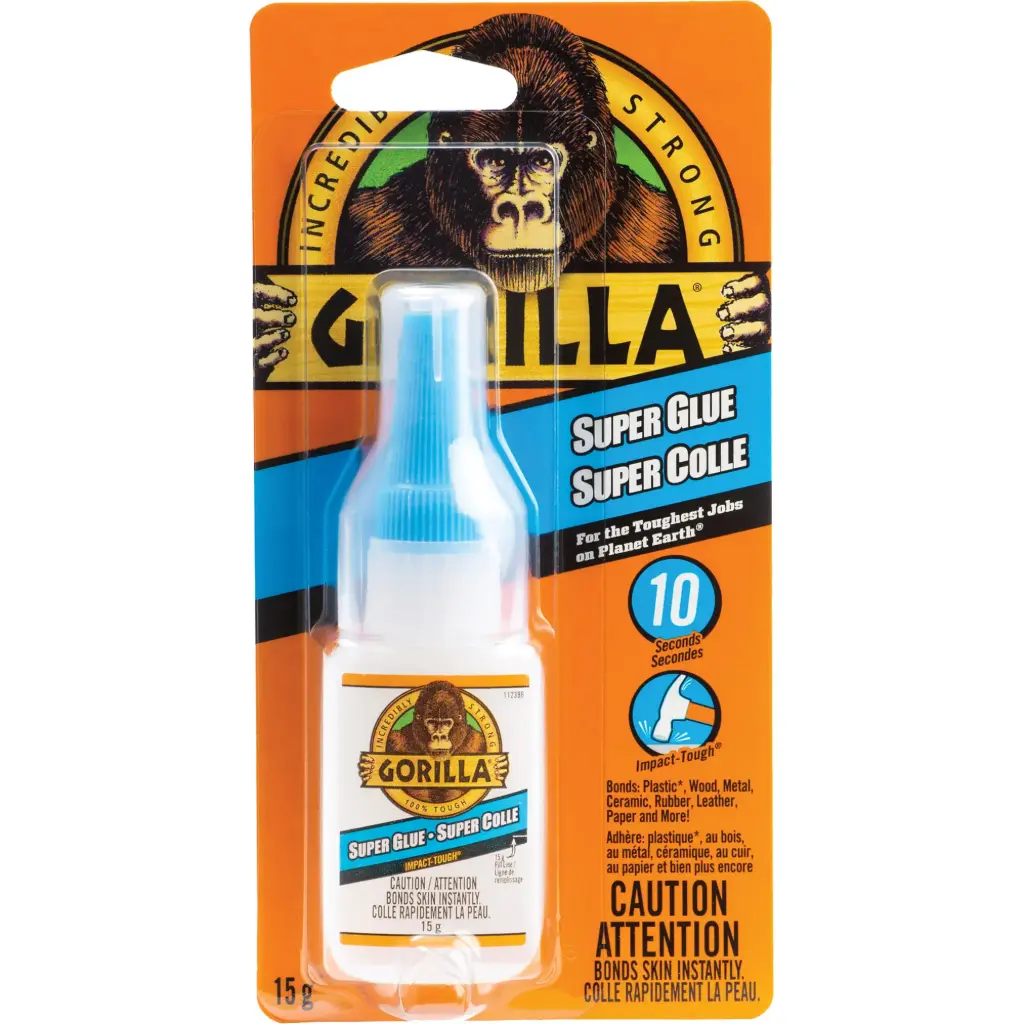 [JP856] COLLE CYANOACRYLATE TRANSPARENT - 15 G - GORILLA