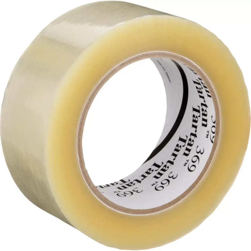 TARTANMC 369 PACKAGING TAPE, ACRYLIC ADHESIVE, 1.6 MIL, 48 MM (1-22/25”) X 328’ - PKG 6