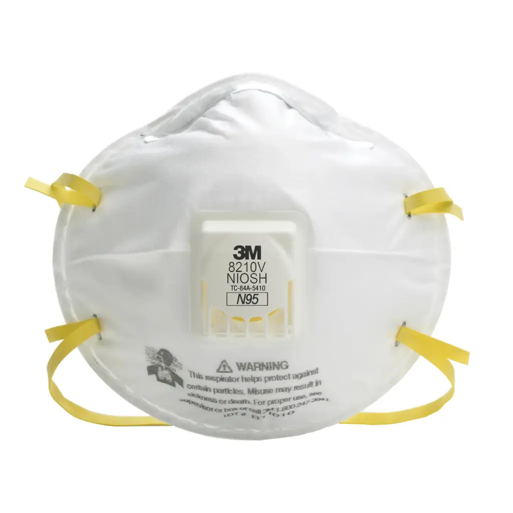 PARTICULATE RESPIRATORS 8210V, N95, NIOSH Certified