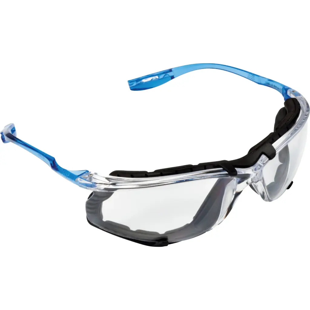 VIRTUAMC SAFETY GLASSES WITH FOAM SEAL, CLEAR LENS, ANTI-FOG, ANSI Z87+/MEETS OR EXCEEDS CSA Z94.3 STANDARD