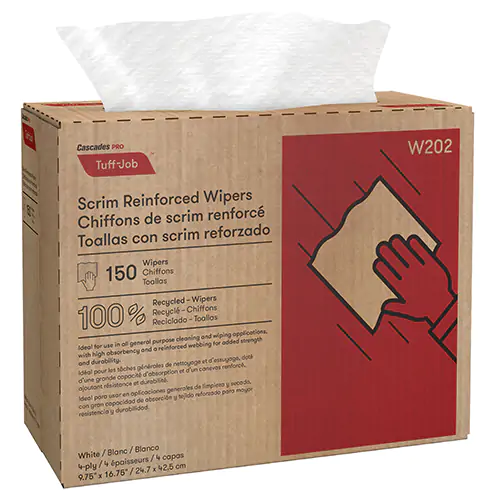 PRO TUFF-JOBMC REINFORCED CANVAS WIPES, ALL-PURPOSE, 16-3/4” X 9-3/4”