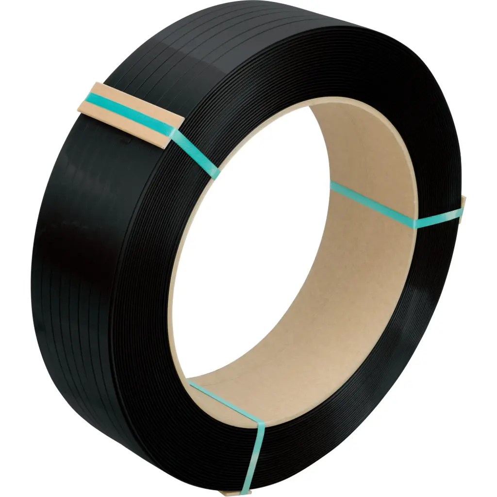 STRAPPING, POLYESTER, 1/2” X 5800’, BLACK, MANUAL GAUGE