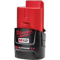 BLOC-PILES M12MC REDLITHIUMMC 2.0, LITHIUM-ION, 12 V, 2 A – MILWAUKEE