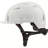 CASQUE À BORDURE AVANT AVEC SUPPORT À LAMPE DE POCHE BOLTMᴄ, ROCHET, BLANC SHA045 – MILWAUKEE