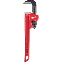 CLÉ À TUYAU CAP DES MÂCHOIRES 2'' LONGUEUR 12'' FINI REVÊTEMENT EN POUDRE PRISE ERGONOMIQUE MILWAUKEE UAK855