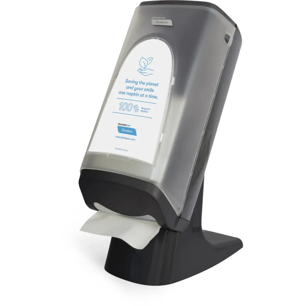 PRO TANDEMᴹᴰ NAPKIN DISPENSER, WALL-MOUNT OR COUNTERTOP