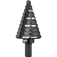 FORET ÉTAGÉ No 5, 1/4" – 1-3/8", INCRÉMENTS DE 1/8", ACIER RAPIDE – MILWAUKEE TYE894