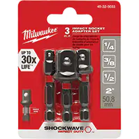 JEU D’ADAPTATEUR DE DOUILLES À CHOCS SHOCKWAVE™, 1/4" PRISE, SPHÉRIQUE, 1–7/8" LO – TYF470