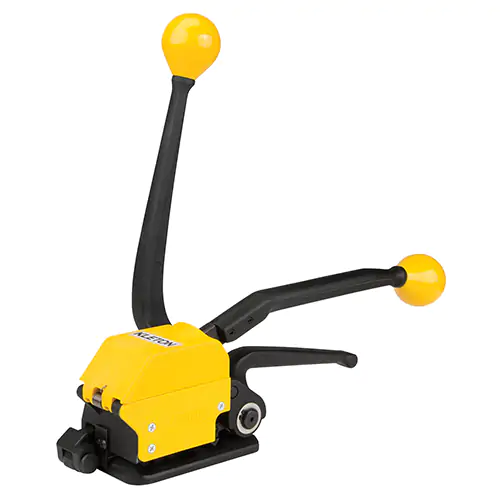 MANUAL SEALING TOOL FOR STEEL STRAPPING WITHOUT JOINT