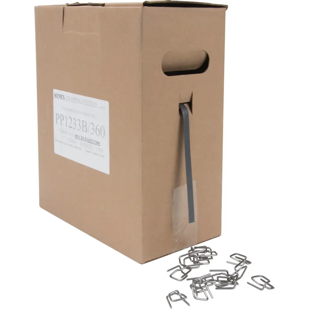 POLYPROPYLENE STRAPPING, 1/2’’ X 3300’, BLACK, WITH BUCKLES