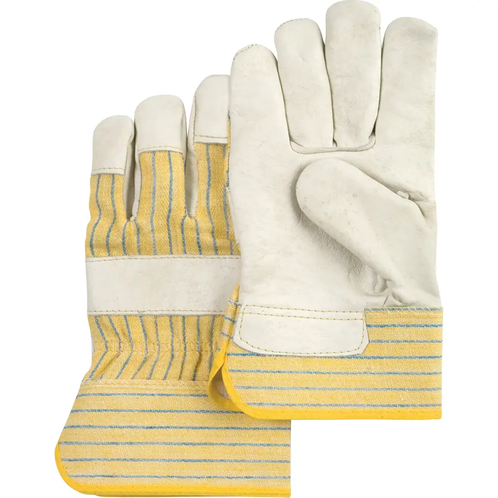 STANDARD FITTER GLOVES WITH DRY PALM, SIZE L, FULL GRAIN COWHIDE PALM, COTTON LINING