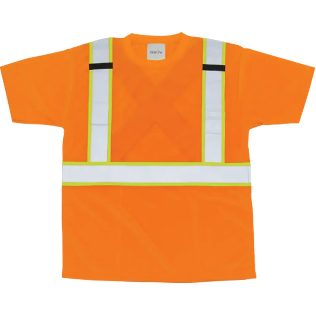 [SEL245] T-SHIRT CONFORME À LA NORME CSA, POLYESTER, TAILLE XL, ORANGE