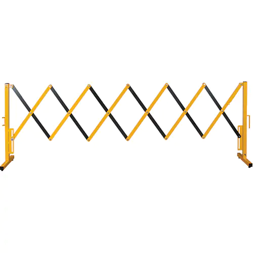 BLACK/YELLOW EXPANDABLE BARRIER 37” X 11’