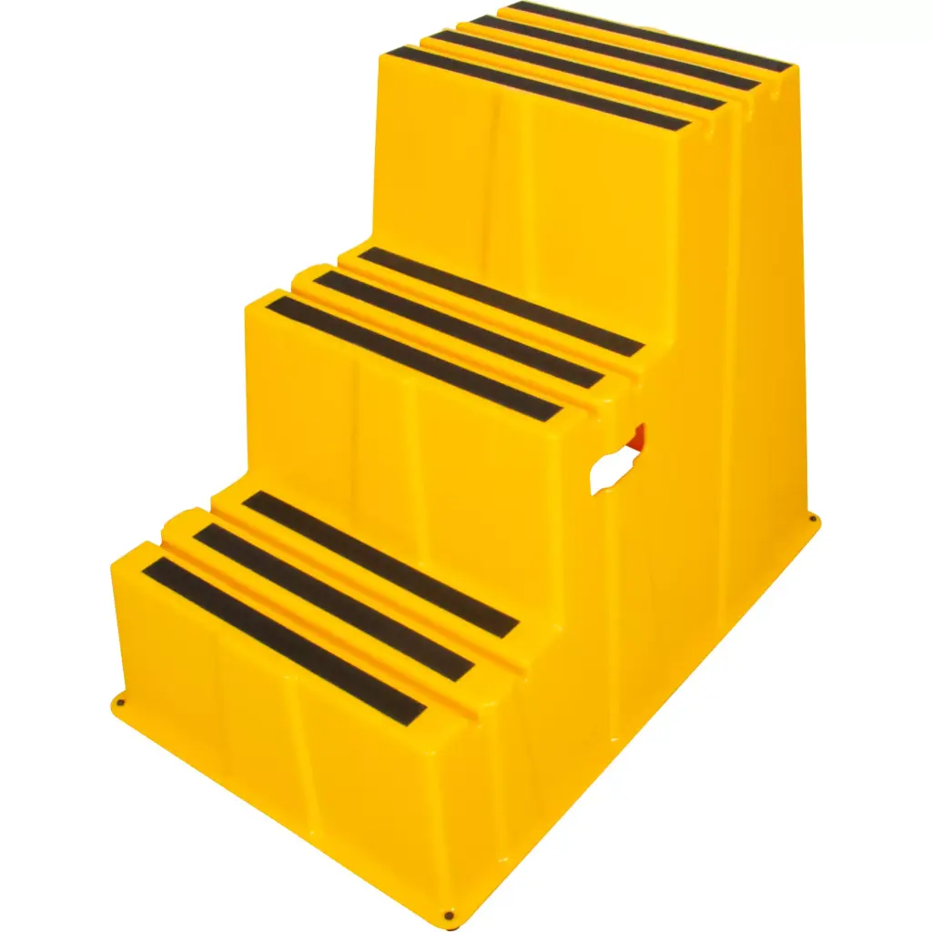 INDUSTRIAL STEP LADDER, 3 STEPS, 34-13/16” X 22-7/16” X HEIGHT 28-1/2”