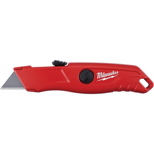 MILWAUKEE SELF‑RETRACTING UTILITY KNIFE, 3/4” (18 MM), STEEL, METAL GRIP